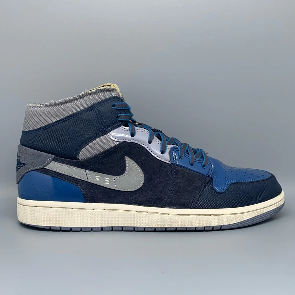 Jordan 1 Mid‎ SE Craft Obsidian Basketball Shoes DR8868-400 Men's Sz 10